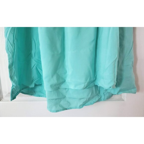 ELLOS OVERSIZED SHORT SLEEVE TUNIC SHIRT BABY BLUE SIZE 1X NWOT - Picture 6 of 6